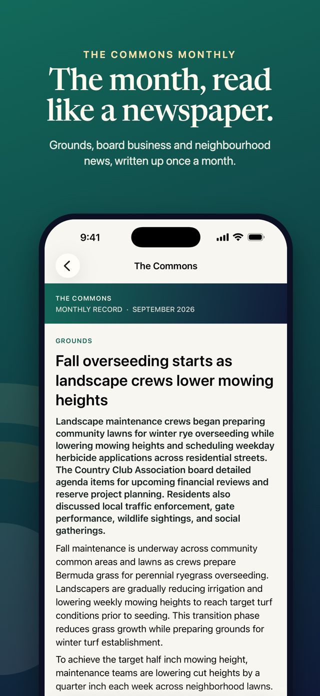 The Commons Monthly, read like a newspaper